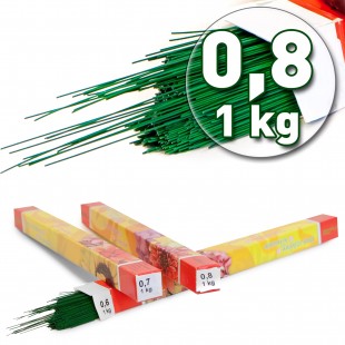 Sârmă verde 0,8 mm – rolă 1 kg pentru aranjamente florale